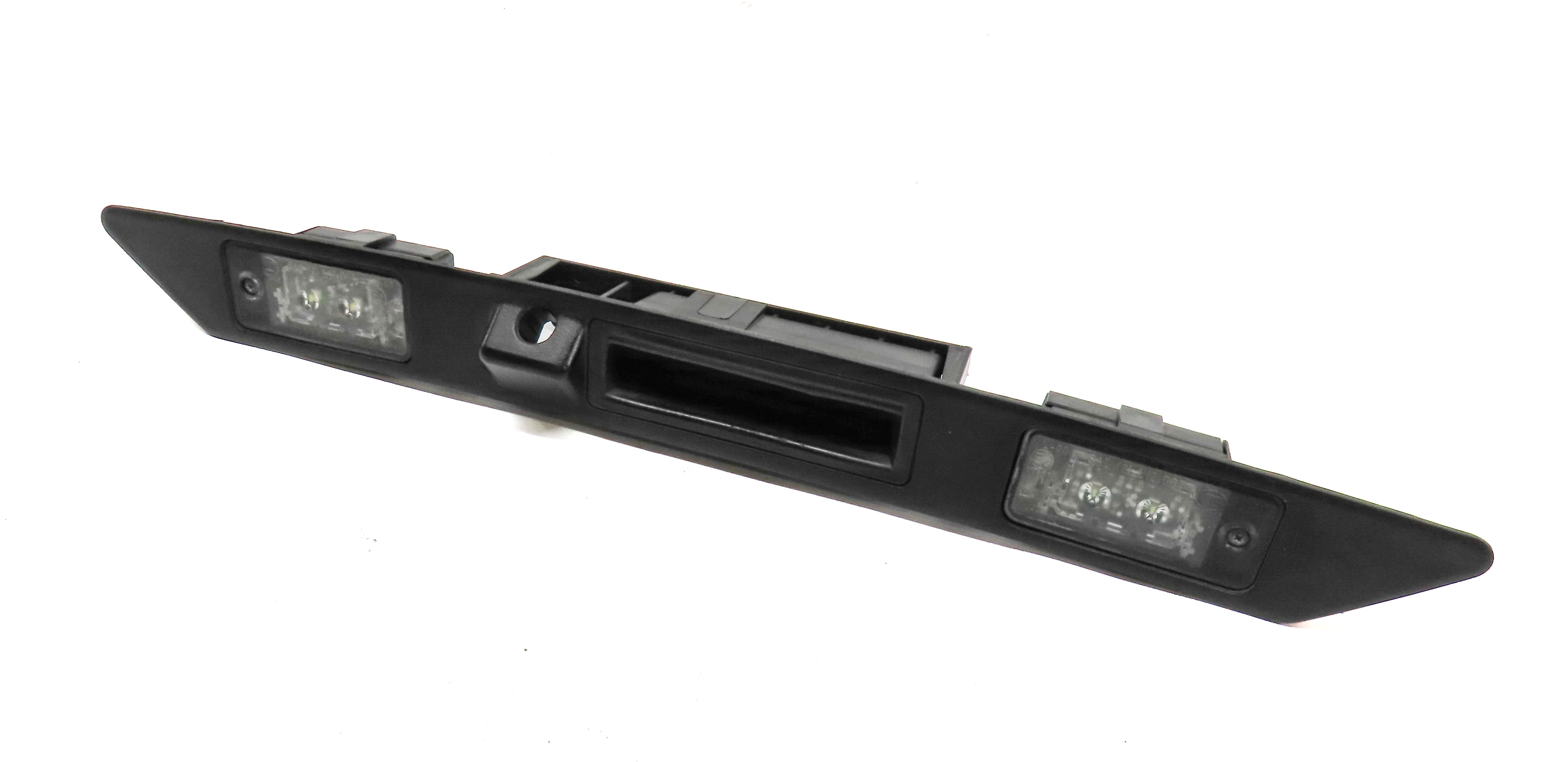 2013 AUDI Q7 (4L) REAR LIFTGATE HATCH LID RELEASE HANDLE w/ LICENSE PLATE LIGHTS — exact item pictured